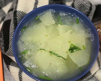 家常美食-紫菜虾米冬瓜汤（浓郁的汤汁，美味的鲜味）