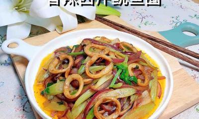 香辣鱿鱼圈的制作方法（别有风味的美食佳品）