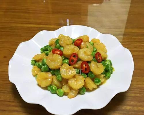 美食大赏——虾仁豌豆（清香美味）