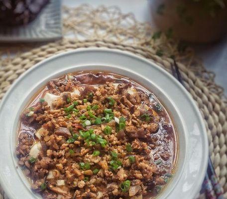 榨菜肉末蒸豆腐，健康美味又营养（做法简单易学）